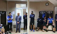 معارفه رسمی مجیدی به بازیکنان استقلال
