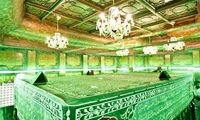 نمایی زیبا از داخل ضریح امام حسین(ع)