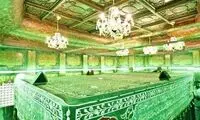 نمایی زیبا از داخل ضریح امام حسین(ع)