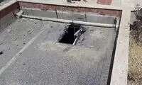 سقوط مرگبار کارگر، زمین را شکافت