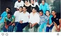 نوید محمدزاده نوجوان در یک عکس قدیمی