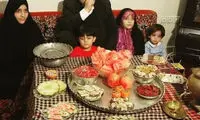 مراسم شب یلدای اسدالله بادامچیان در کنار خانواده