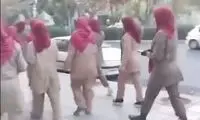 پشت پرده حضور زنان با لباس منافقین در تهران 