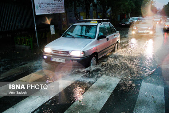 عکس: بارش شدید باران در تبریز