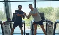 رونالدو کنار ولیعهد دبی