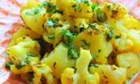 خوراک گل کلم و سیب زمینی، آسان و خوشمزه