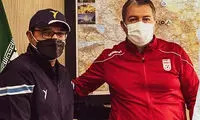 دیدار ربیعی با سرمربی تیم ملی فوتبال ایران