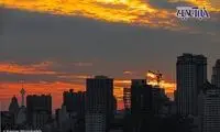 تصویری ناب و سحرآمیز از آسمان تهران