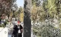 تصویری از مزار مردی که کلی خاطره برایمان ساخت