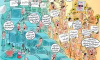 کاریکاتور: پاشو! ترافیک 2 سانت رفت جلو!