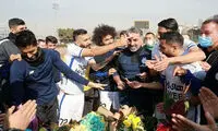 جشن تولد محمود فکری در تمرین امروز استقلال