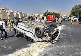 عکس تصادف وحشتناک در اتوبان محلاتی تهران 