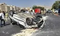 عکس تصادف وحشتناک در اتوبان محلاتی تهران 