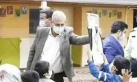 حضور ربیعی در یکی از مراکز نگهداری کودکان
