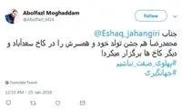 اعتراض به جشن تولد جهانگیری در سعدآباد