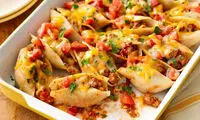 ماکارونی جامبو شلز؛ غذایی شیک و باکلاس