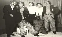 عکس: پشت صحنه یک نمایش در سال 1348