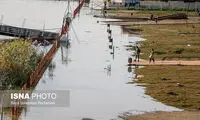 بالا آمدن آب رودخانه کارون در اهواز