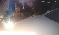 عکس: خودروی داوران دچار سانحه شد