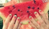 طراحی های زیبای لاک ناخن برای شب یلدا