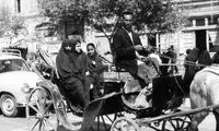 درشکه سواری در خیابان‌های تهران