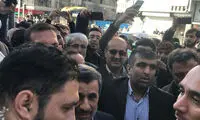 حضور احمدی نژاد و مشایی در دادگاه بقایی