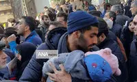 مدافع پرسپولیس در مراسم تشییع پیکر حاج قاسم