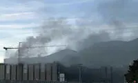 آتش سوزی در ساختمانی در دریاچه چیتگر