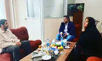 دیدار رابعه اسکویی با ضرغامی