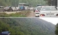 ترافیک سنگین در مسیر شمال به جنوب جاده هراز