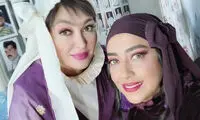 سلفی بهاره کیان افشار در کنار الهام حمیدی