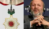متکی نشان عالی امپراتور ژاپن را دریافت کرد