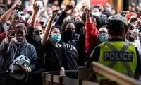 نصب پرچم ایران‌ و تصویر رهبر انقلاب در مقابل کنگره آمریکا 