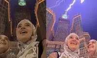 سلفی پربازدید دو خواهر عربستانی هنگام برخورد صاعقه