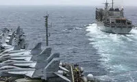 ناو سوخت‌رسان «آبراهام لینکلن» دچار حادثه شد