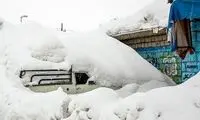 تصاویر باورنکردنی از شهری در ایران که در برف دفن شد