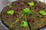 طرز تهیه یک کوکو متفاوت با شوید و باقلا