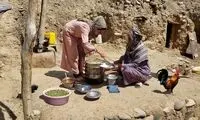 پخت جالب چلو گوشت توسط دو زن روستایی