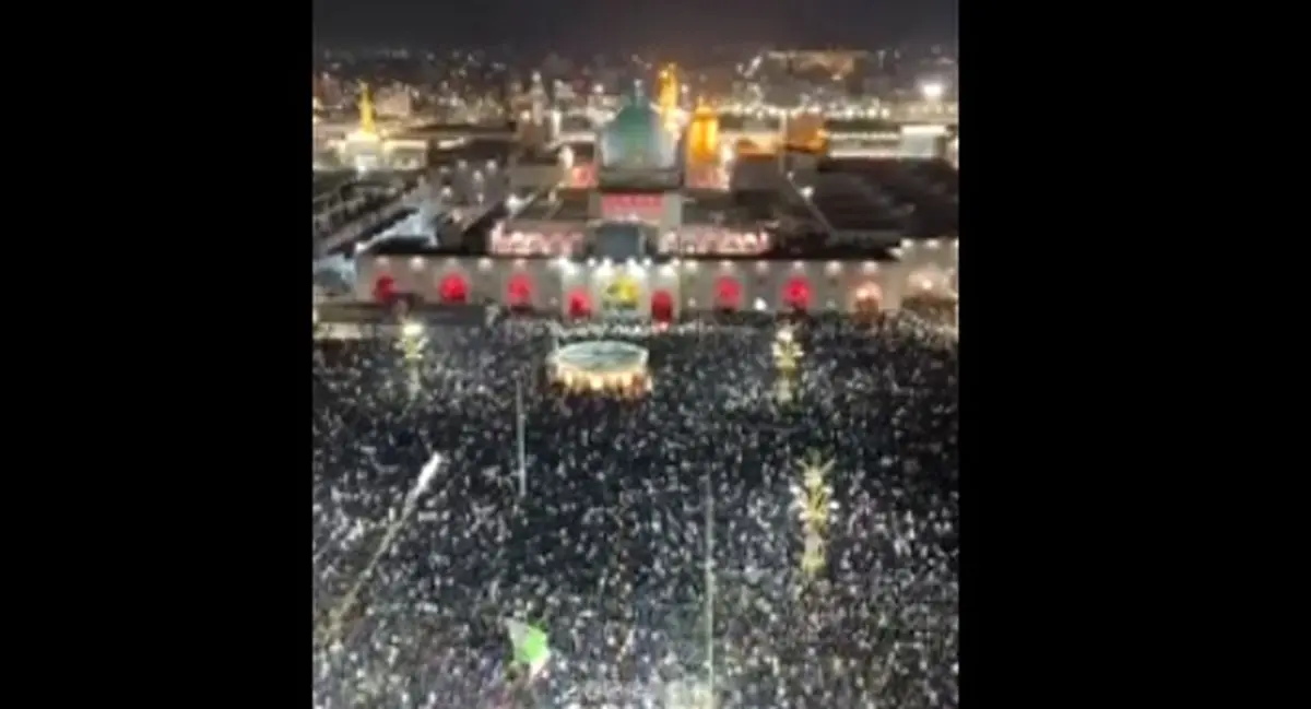 لحظه تحویل سال ۱۴۰۵ در حرم امام رضا