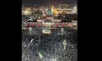 لحظه تحویل سال ۱۴۰۵ در حرم امام رضا 