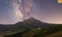 ویدئویی از کهکشان راه شیری بر فراز دماوند