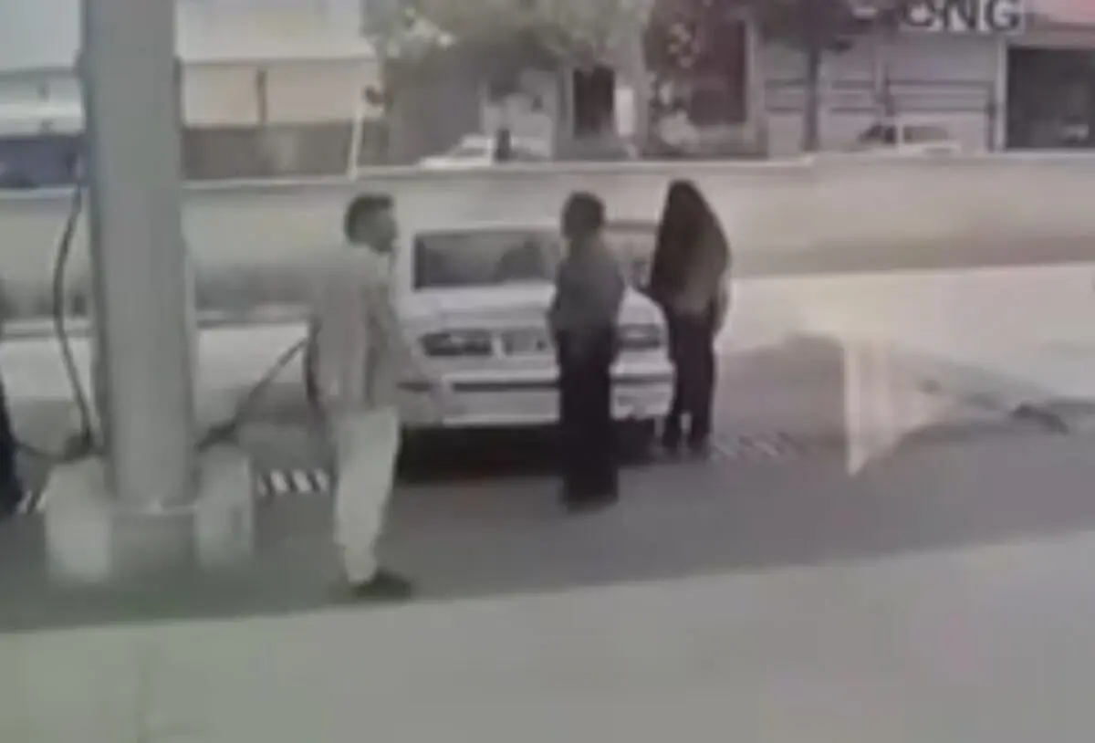 لحظه انفجار جایگاه CNG صحنه در دوربین مداربسته
