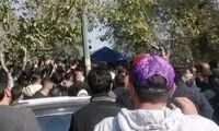 درگیری شدید در بهشت زهرا در ختم حمیدرضا روحی