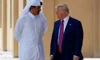 تماس تلفنی فوری ترامپ با امیر قطر همزمان با حضور لاریجانی