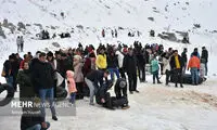 تصاویری از تفریحات مهیج زمستانه در سربند