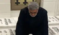 لحظه سلفی گرفتن با سردار قاآنی در فرودگاه نجف