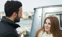 قاب عاشقانه بازیگر جذاب عشق اجاره‌ای و نامزدش