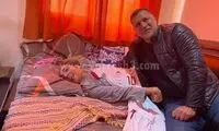 لبخند علی دایی در یک تصویر عاشقانه