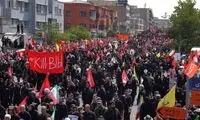 تصاویر خبرساز از چند بنر در مراسم امروز تهران 