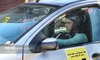 قاب جالب از رانندگی دو دختر در مسابقه اتومبیلرانی